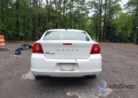 2013 Dodge Avenger Se из США, поврежденный, VIN 1C3CDZAB5DN517202